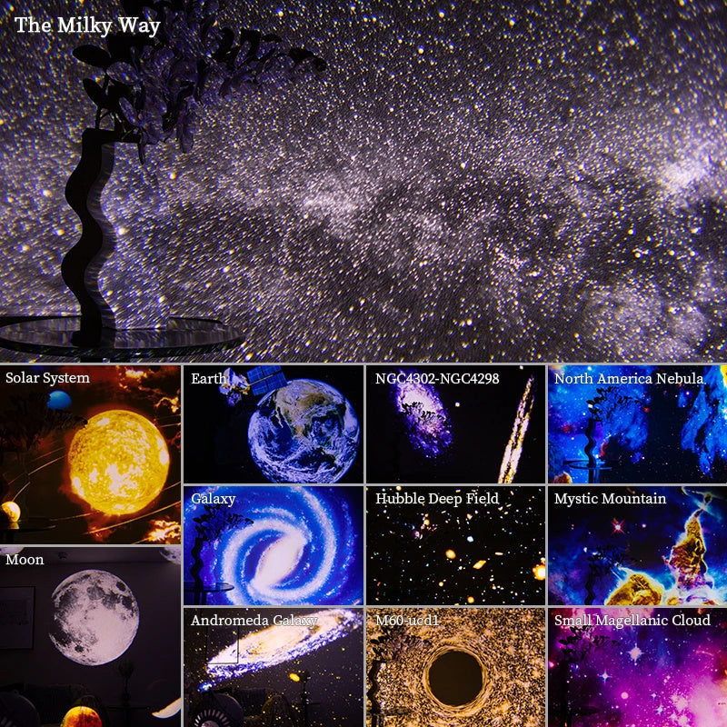 🌌“Turn Any Room Into a Starry Night ✨”--Galaxy Star Projector Lamp
