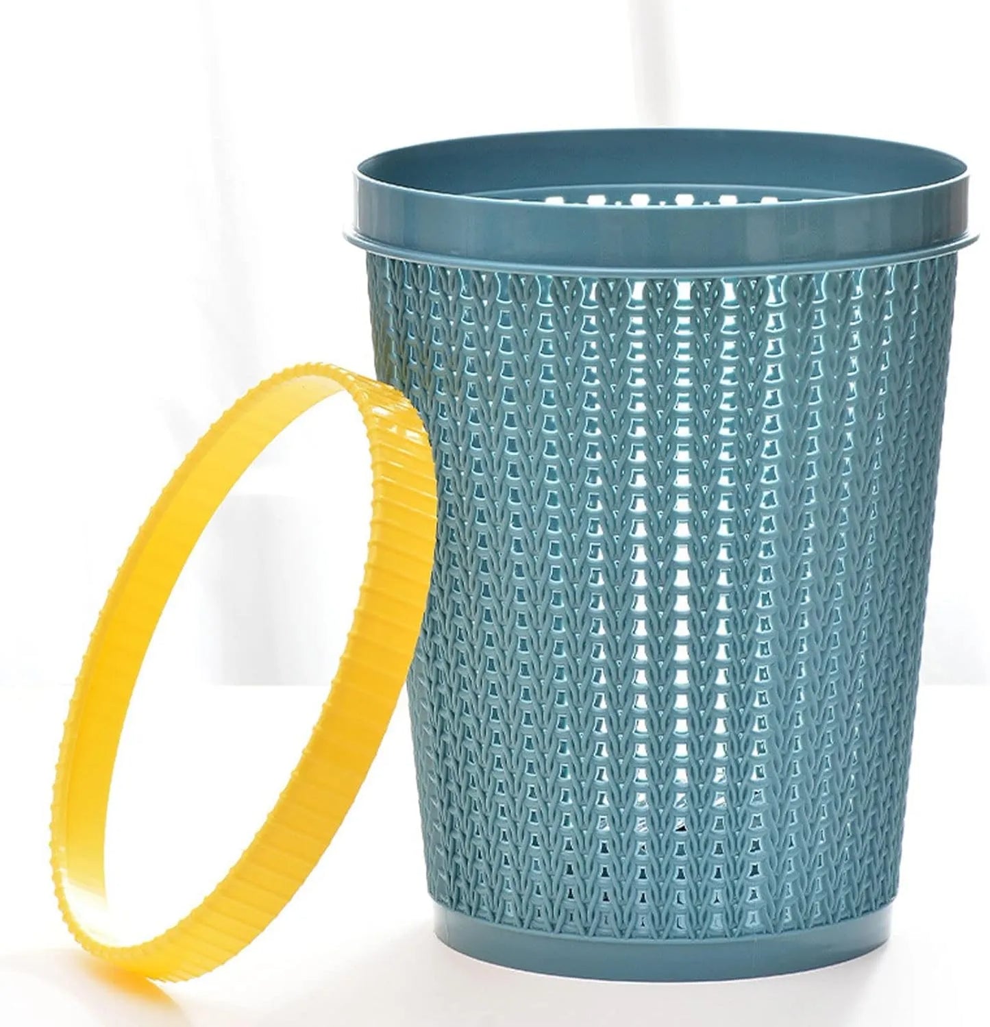 🌿【Light luxury Nordic style round hollow wastebasket】🌿