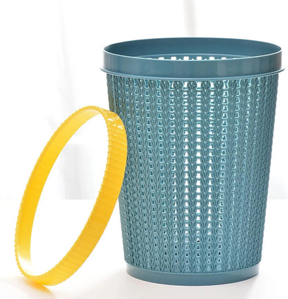 🌿【Light luxury Nordic style round hollow wastebasket】🌿