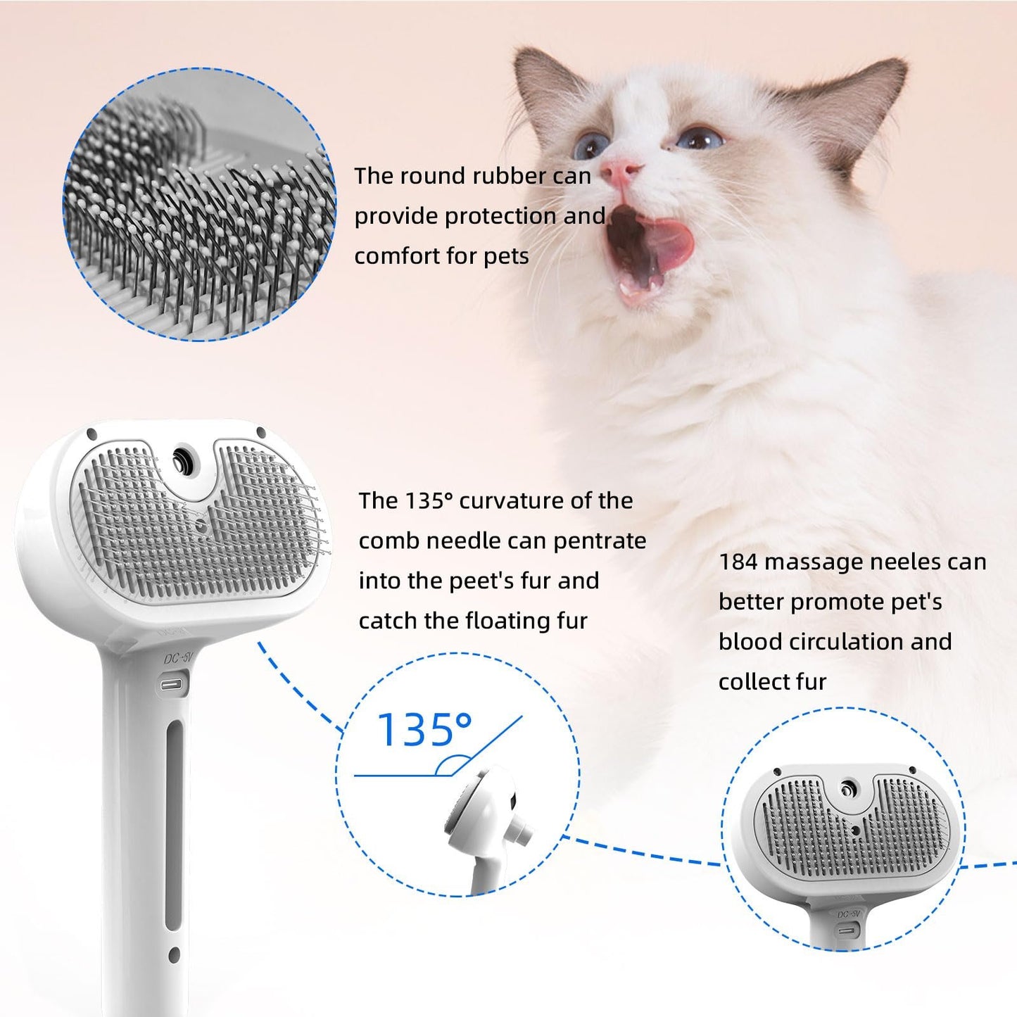 🔥Pet Spray Hair Removal Comb🐶